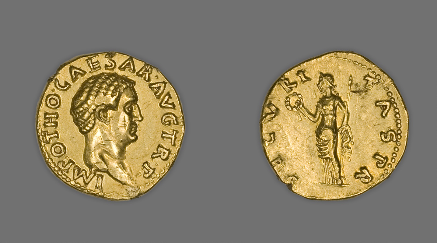 Aureus (Coin) Portraying Emperor Otho by Ancient Roman