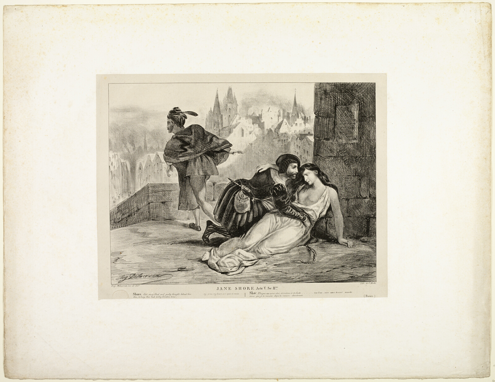 Jane Shore by Eugène Delacroix