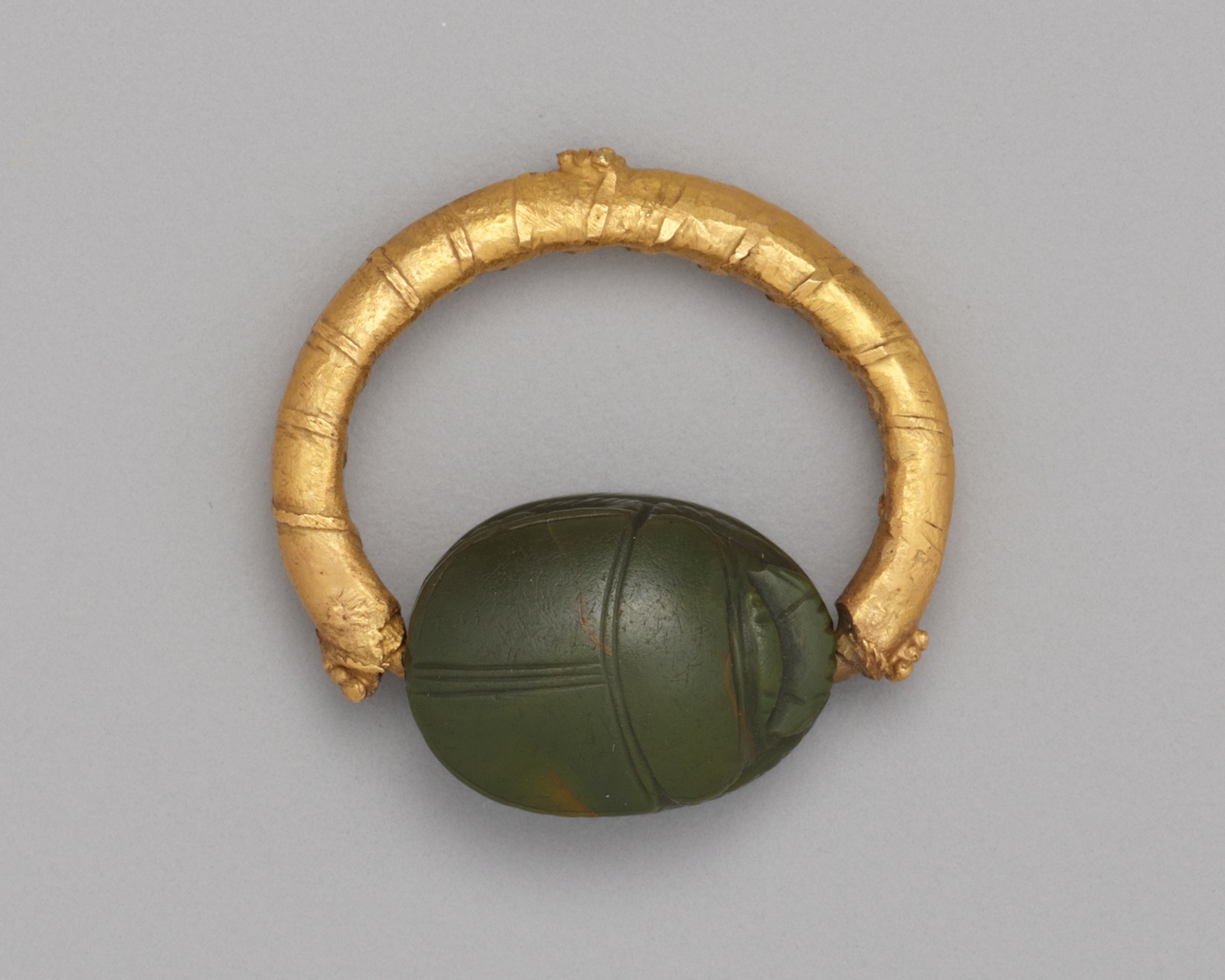 Ring with a Scarab Bezel by Ancient Egyptian