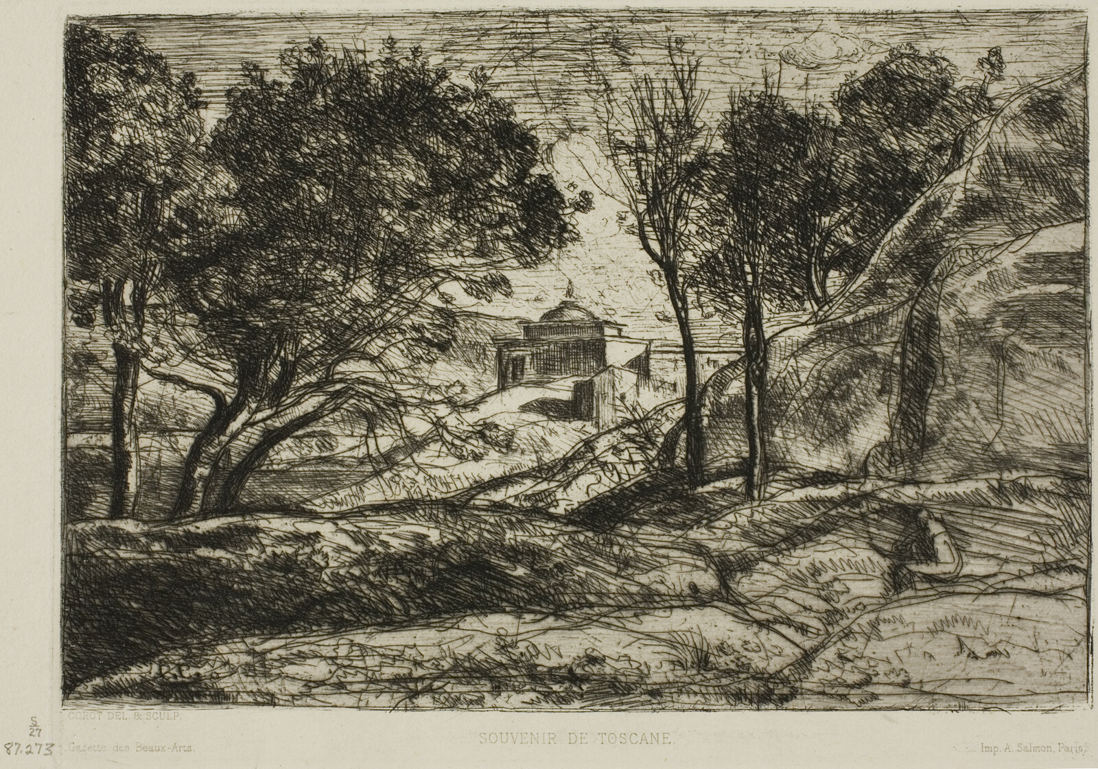 Souvenir of Tuscany by Jean Baptiste Camille Corot