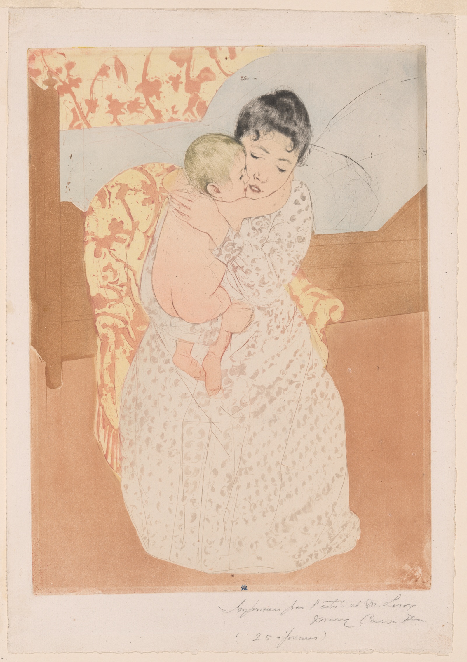 Maternal Caress by Mary Cassatt