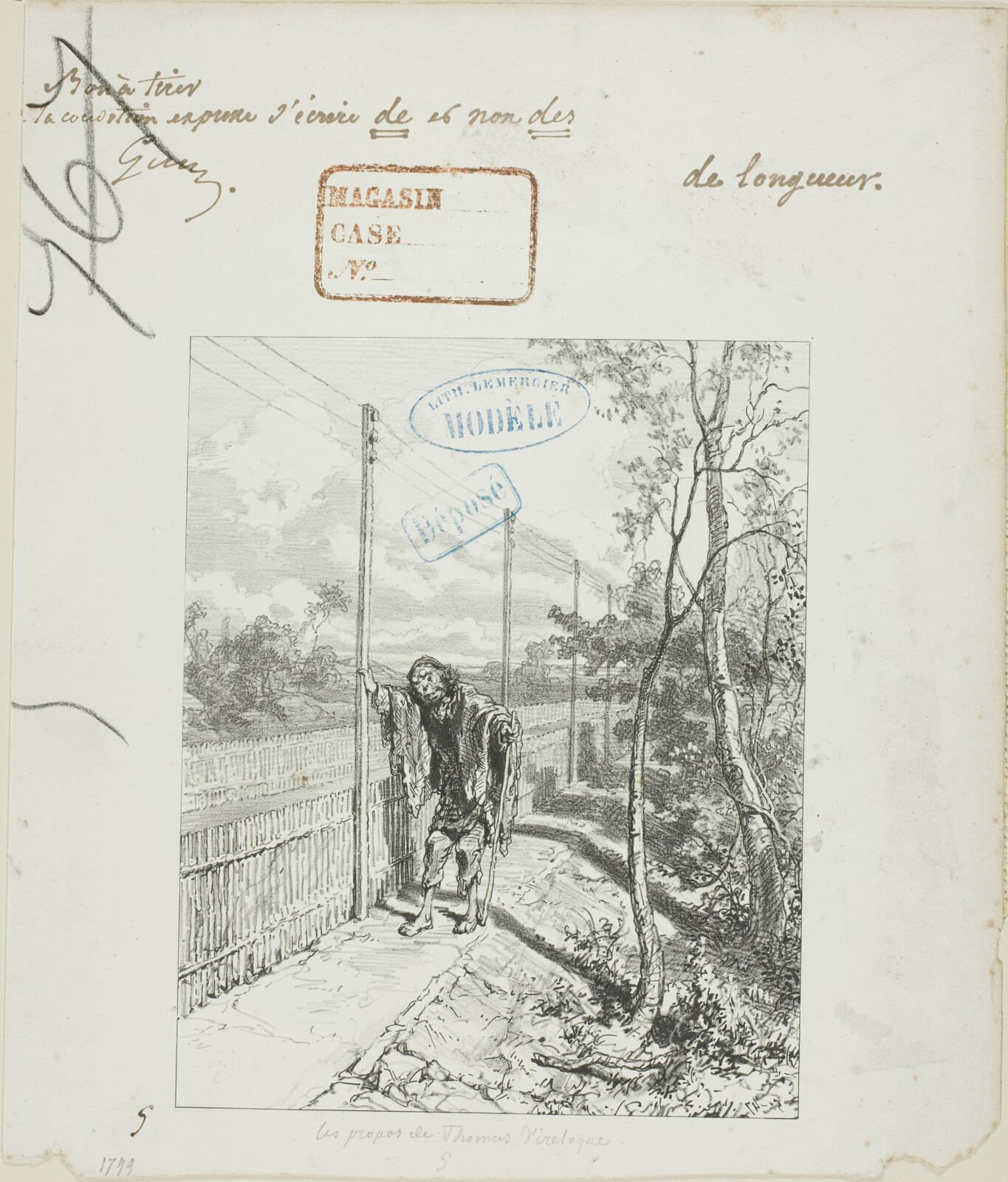 Les Propos de Thomas Vireloque: Misere et corde - first speech, then... by Paul Gavarni